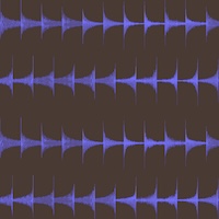 purple soundwaves in a pattern on a darker purply brown background